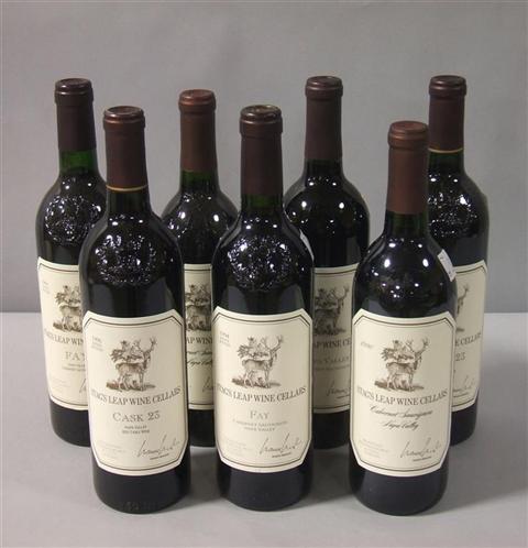 Appraisal: STAG'S LEAP WINE CELLARS COLLECTION Seven bottles Cask Fay and