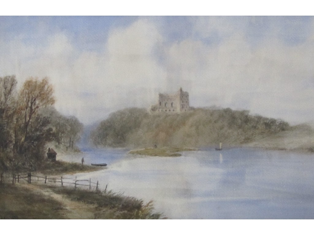 Appraisal: GEORGE LOTHIAN HALL - NORHAM CASTLE ON THE TWEED Watercolour