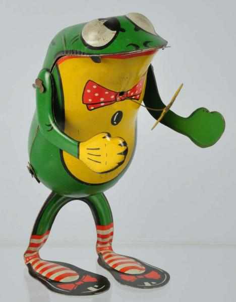 Appraisal: Tin Litho Frog Wind-Up Toy Description German Made by CKO