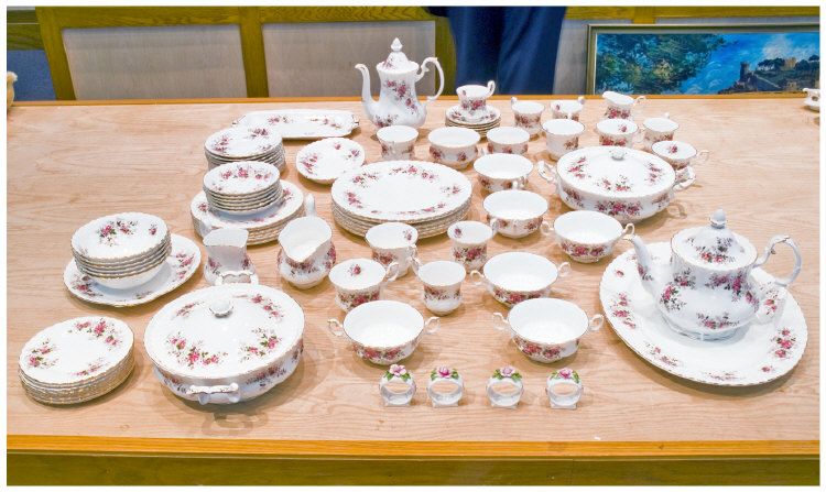 Appraisal: Royal Albert Lavender Rose Dinner Tea Coffee Service pieces in