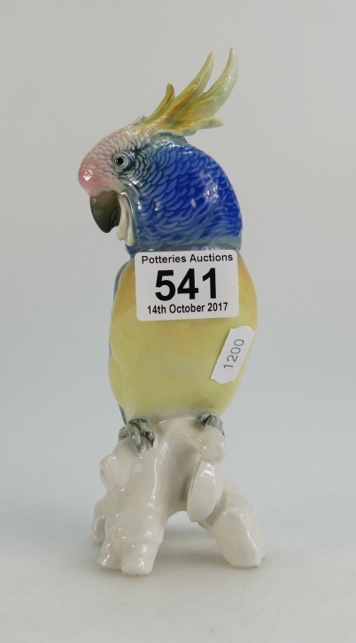 Appraisal: Karl Ens bird figure of a Cockatoo Parrot