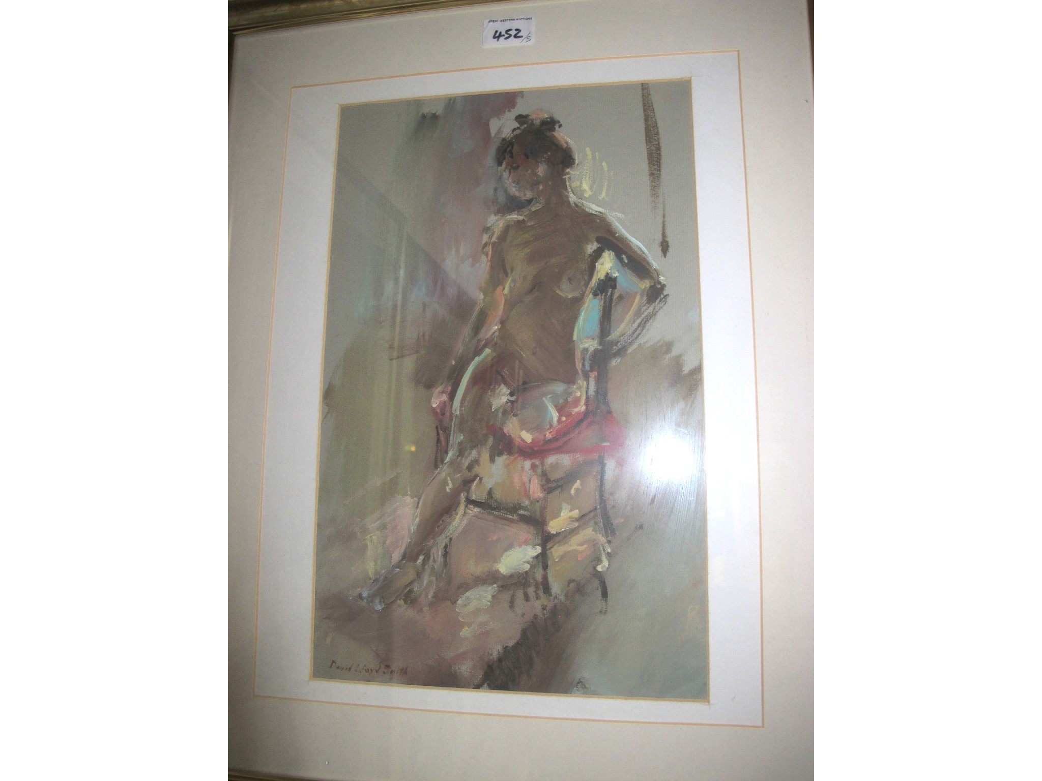 Appraisal: DAVID LLOYD SMITH Five female studies signed oil on board