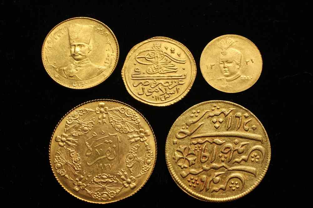 Appraisal: COINS - Lot of foreign gold coins Turkey kurush Turkey