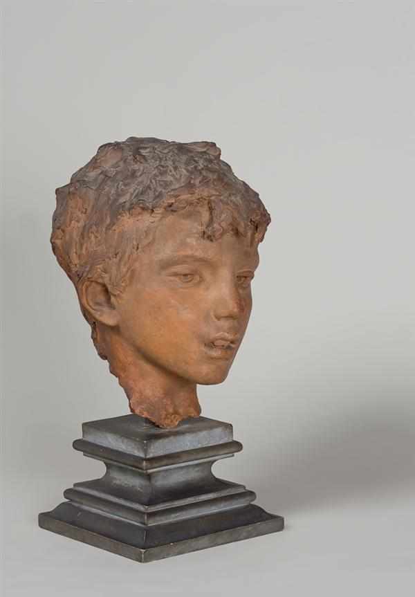 Appraisal: VINCENZO GEMITO Italian - Peasant Boy terracotta unsigned '' H