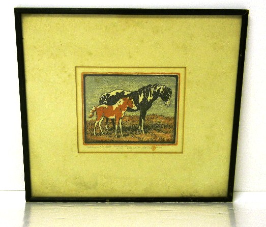 Appraisal: Elizabeth Norton American - ''Milley and her Colt '' color