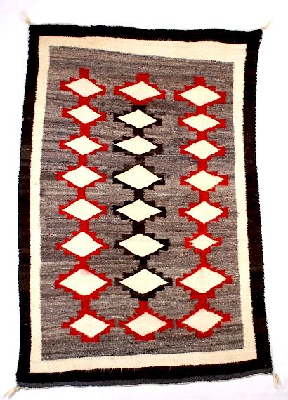 Appraisal: Early Old Crystal Navajo Trade Wool Rug This lot features