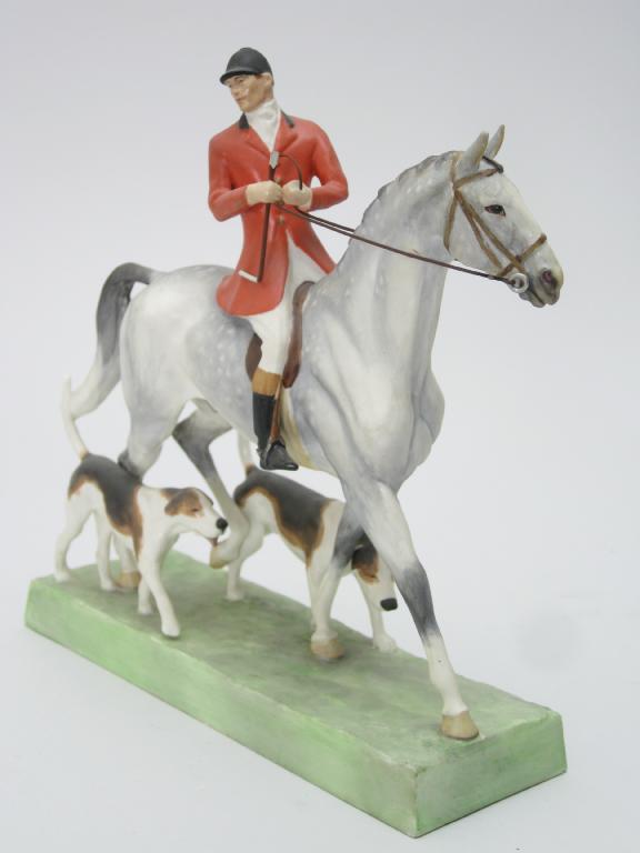 Appraisal: A Royal Worcester Limited Edition Figure Huntsman and Hounds