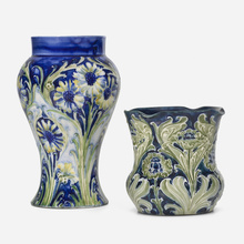 Appraisal: William Moorcroft for James Macintyre Co Florian Ware vases with