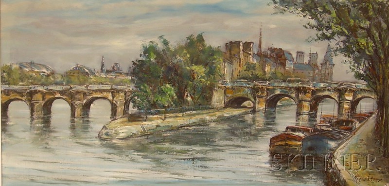 Appraisal: Raymond Besse French - Le Pont Neuf Paris Signed l