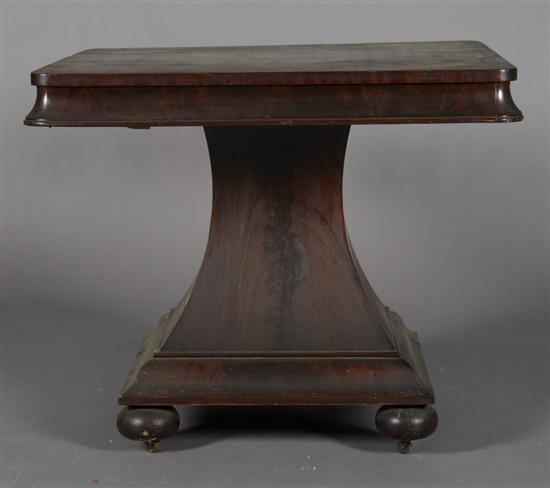 Appraisal: An American Empire Mahogany Center Table Height x width x