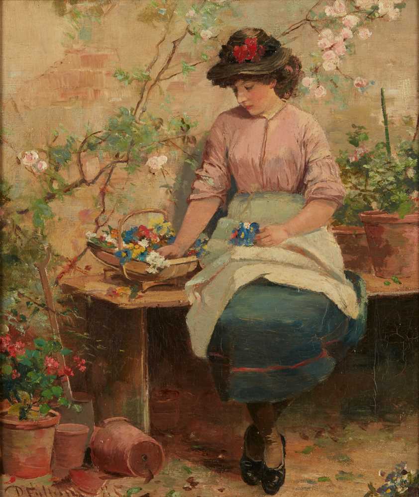 Appraisal: DAVID FULTON R S W SCOTTISH - THE YOUNG GARDENER