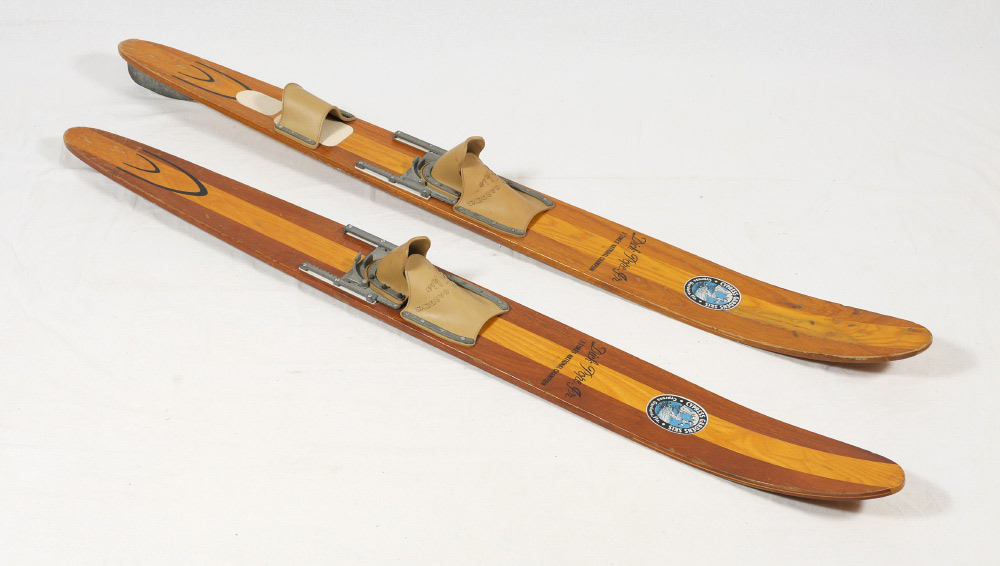 Appraisal: VINTAGE CYPRESS GARDENS WATER SKIS Well used Dick Pope Jr