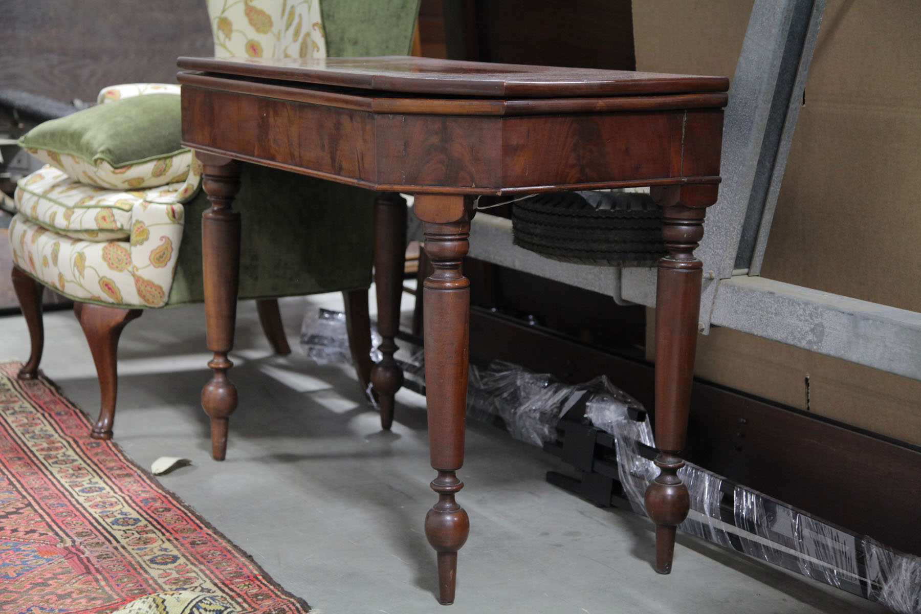 Appraisal: GAME TABLE Possibly English late th century mahogany and mahogany