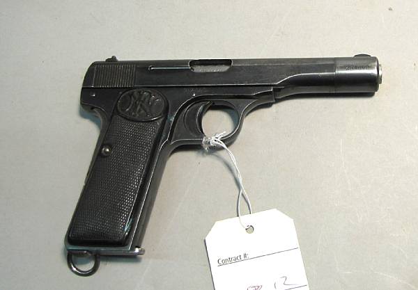 Appraisal: An FN Model semi-automatic pistol Serial no mm Blued finish