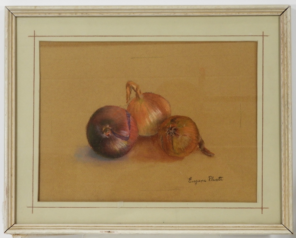 Appraisal: EUGENE PLANTE WC STILL LIFE PAINTING OF ONIONS United States