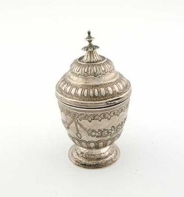 Appraisal: A late th century continental vase with a hinged domed