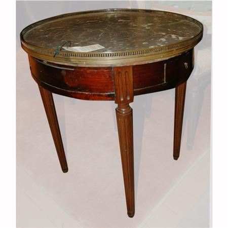 Appraisal: Louis XVI Style Mahogany Bouillotte Table Estimate -