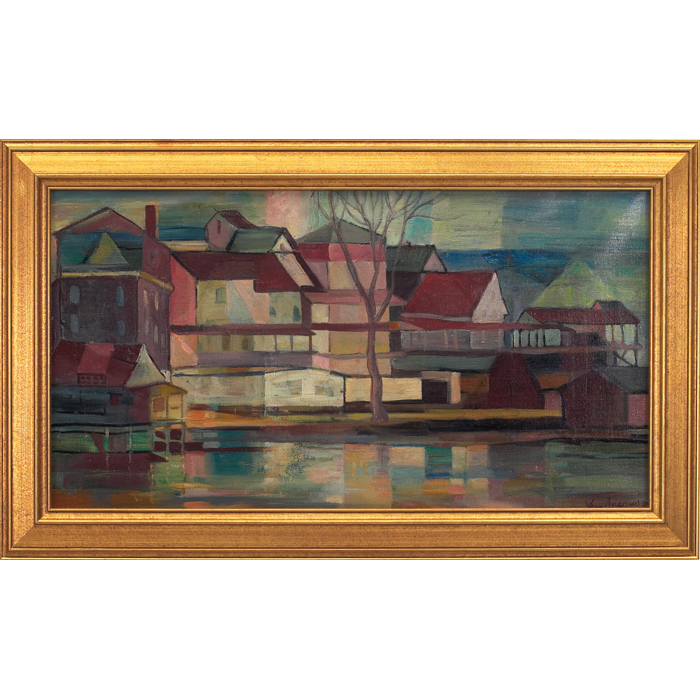 Appraisal: Vera Eugenia Andrus American - ''Provincetown '' oil on canvas