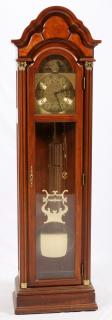 Appraisal: PEARL BURL WOOD GRANDFATHER CLOCK PEARL BURL WOOD GRANDFATHER CLOCK