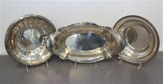 Appraisal: Sale Lot Three American Silver Bowls Gorham Mfg Co Providence