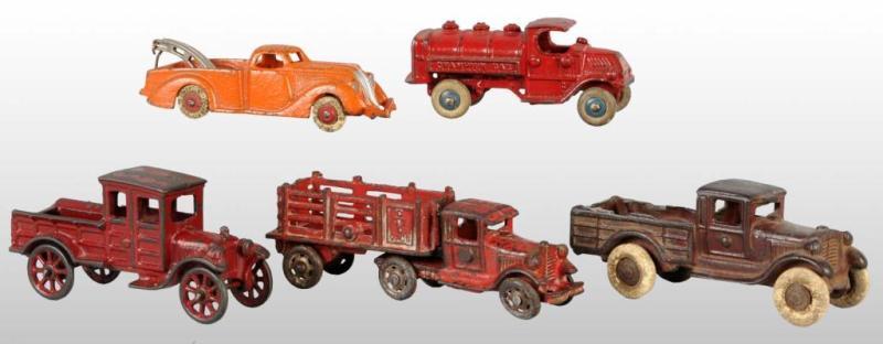 Appraisal: Lot of Cast Iron Vehicle Toys Description Includes toys from