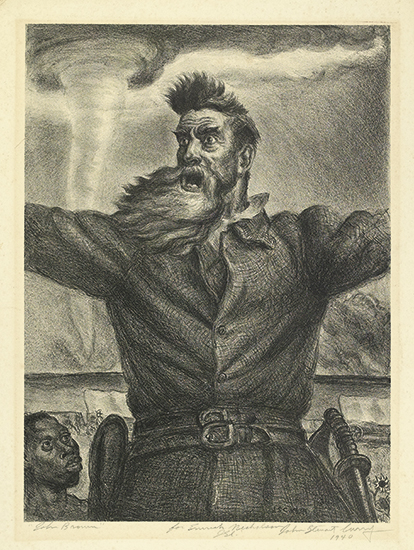 Appraisal: JOHN STEUART CURRY John Brown Lithograph x mm x inches