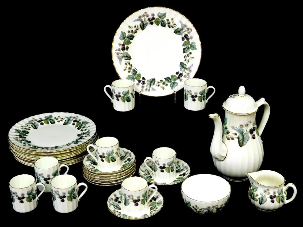 Appraisal: CHINA Royal Worcester demitasse set twenty-seven pieces in 'Lavinia' pattern