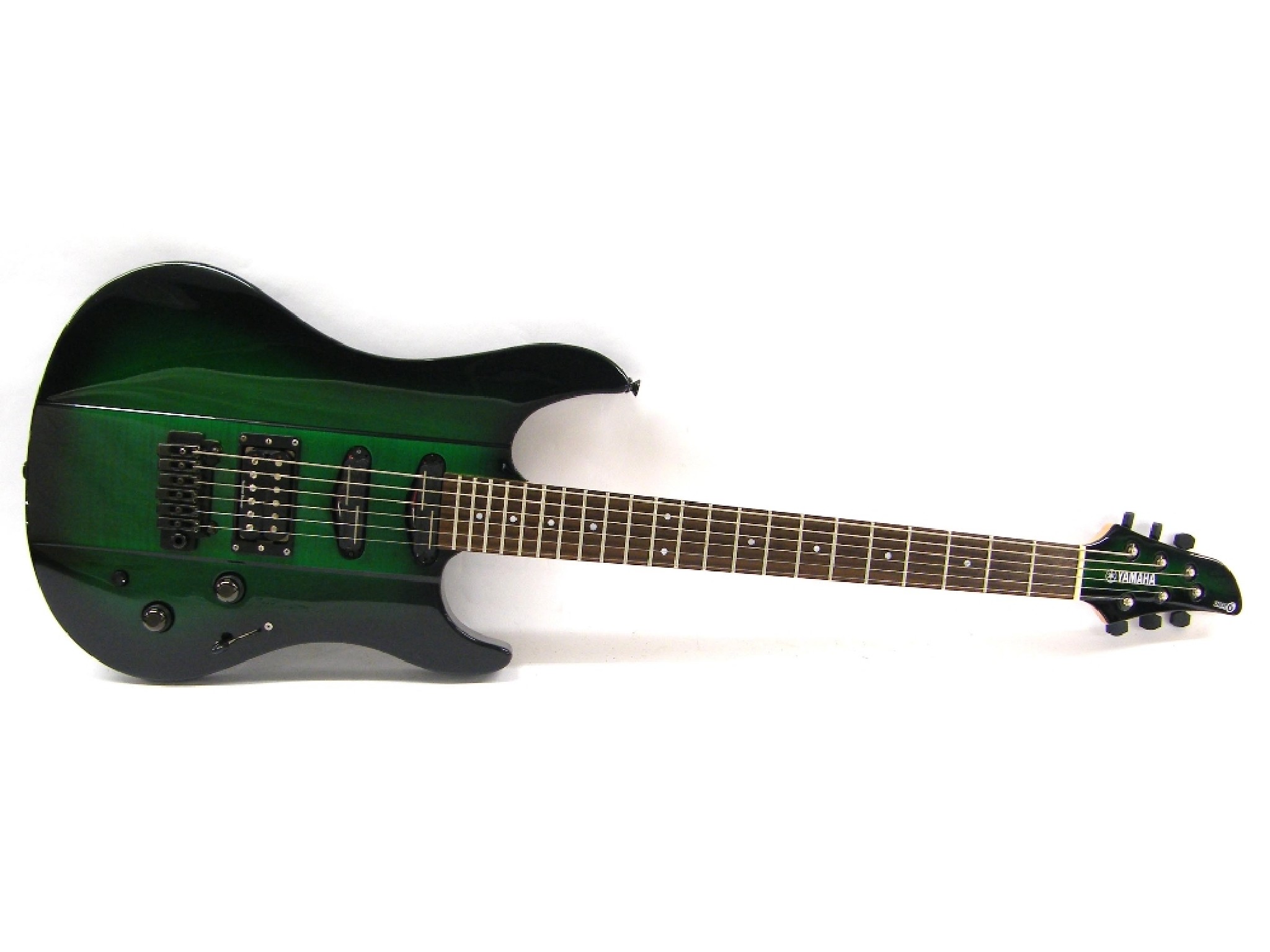 Appraisal: Yamaha RGX TT-D Drop baritone electric guitar green finish electrics