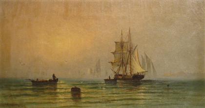 Appraisal: ROBERT SARGENT AUSTIN british - SHIP IN HARBOR Signed bottom