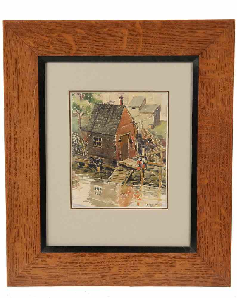 Appraisal: WATERCOLOR - Lobster Shack by Maurice 'Jake' Day Maine -