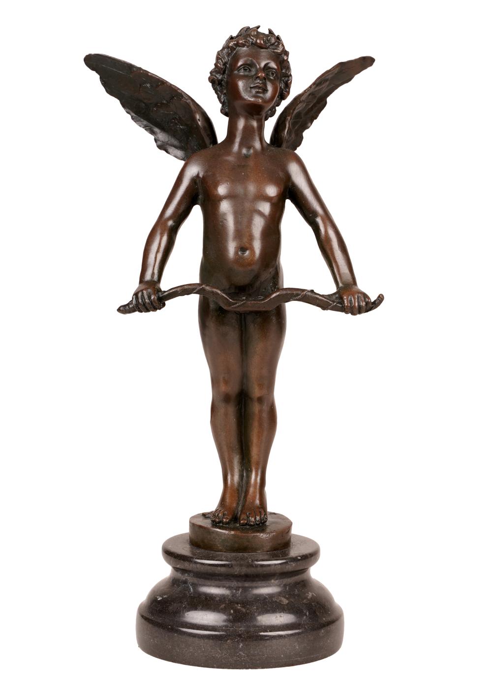 Appraisal: AUGUSTE MOREAU - CUPIDbronze signed and with foundry mark Bronze