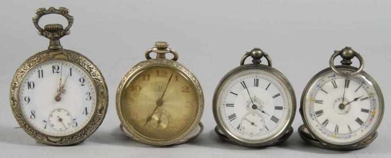 Appraisal: Lot of Open Face Pocket Watches Description Unknown Maker Key-Wind