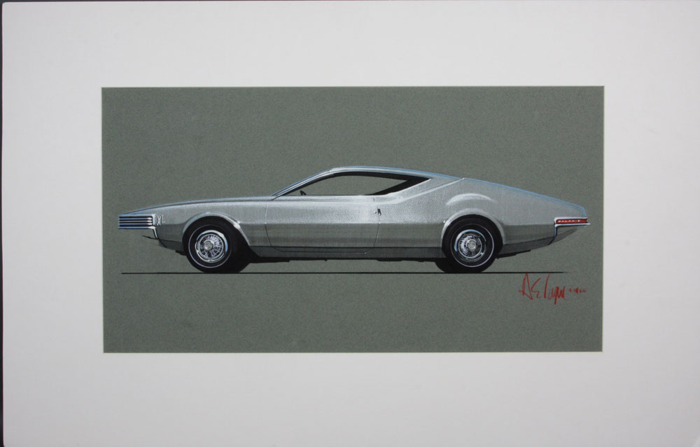 Appraisal: - Original Drawings of Ford Galaxie A Elan Original drawings