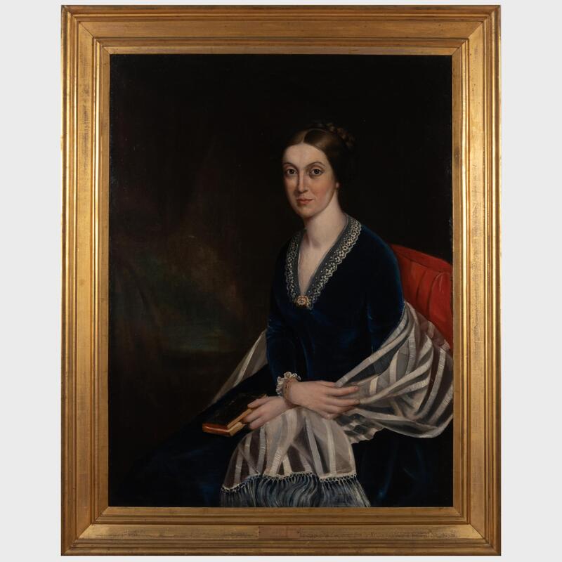 Appraisal: American School Portrait of a Lady Said to be Sophie