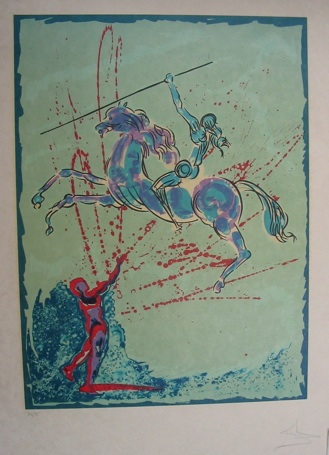 Appraisal: SALVADOR DALI Spanish - Color lithograph titled Triumph of Love