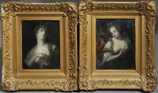 Appraisal: Two Early Continental Oil Paintings on Copper Two early Continental