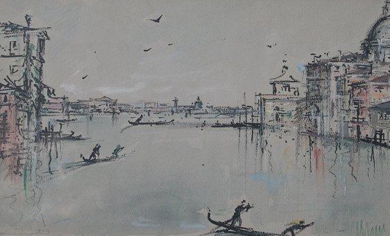 Appraisal: MARTINI Bruno Italian - Venetian Canal Scene W C ''