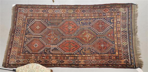 Appraisal: LORI GASCHGHAI CARPET antique Traces of wear x cm