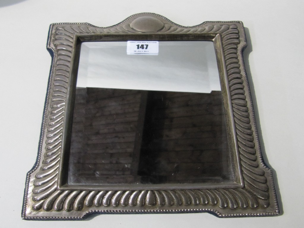 Appraisal: Silver mounted table mirror Sheffield