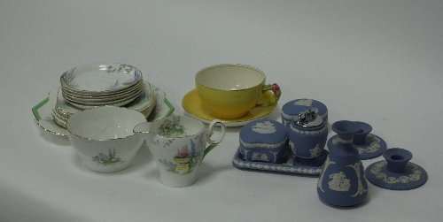 Appraisal: A Shelley porcelain part tea service a Royal Winton cup