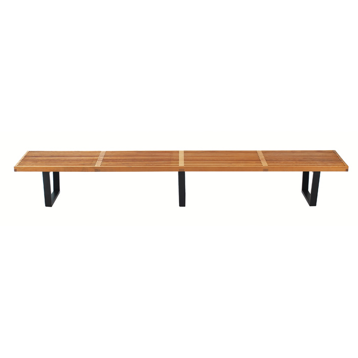 Appraisal: George Nelson Platform bench by Herman Miller solid birch top