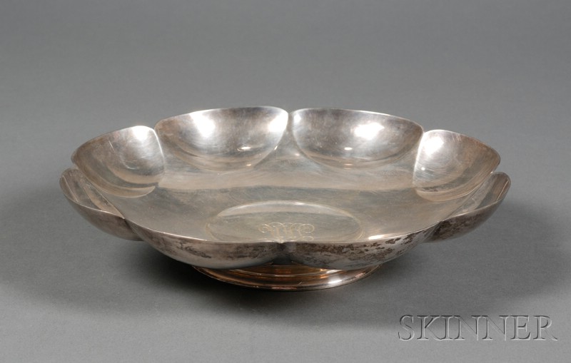 Appraisal: Richard Dimes Sterling Serving Bowl early mid th century retailed