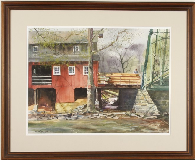 Appraisal: Ranulph Bye Klein's Mill - Hunterdon County dated May watercolor