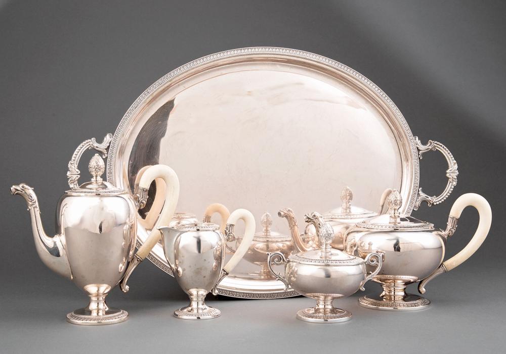 Appraisal: Italian Silver Coffee and Tea Service in the Neoclassical Taste