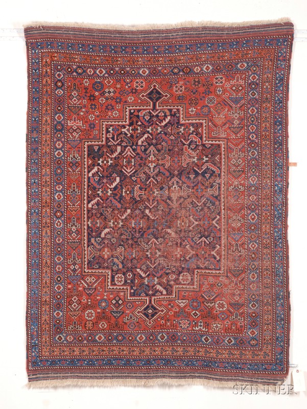 Appraisal: Afshar Rug South Persia late th early th century areas