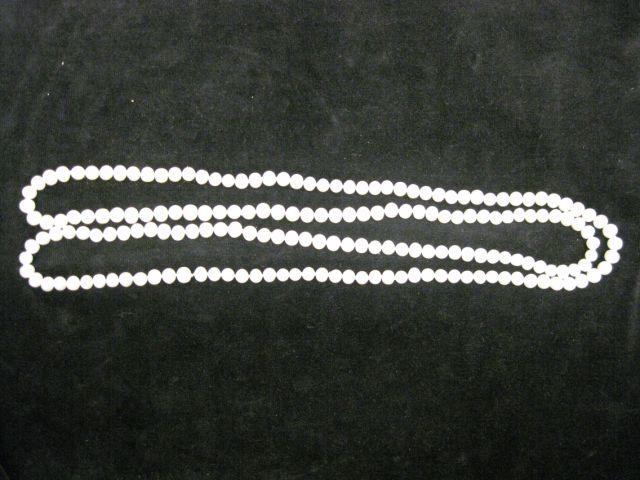 Appraisal: Pearl Necklace long to mm