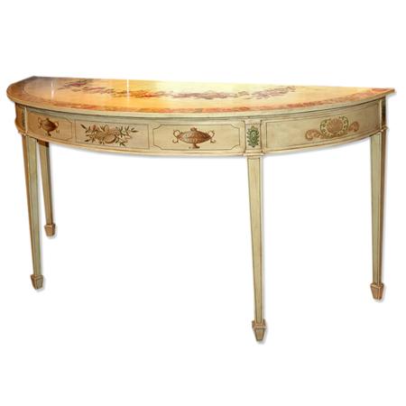 Appraisal: Adam Style Painted Ivory Console Estimate -