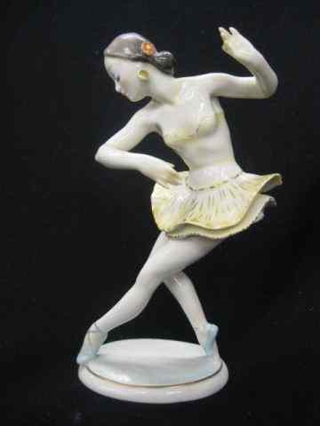 Appraisal: Hutschenreuther Porcelain Figurine ''Ballerina'' deco style '' excellent