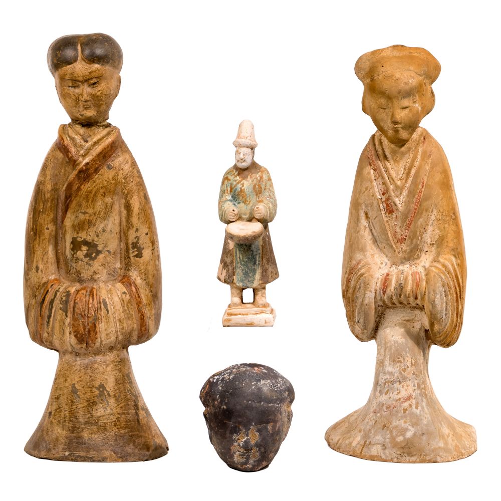 Appraisal: CHINESE HAN AND MING FIGURE ASSORTMENT items including a male