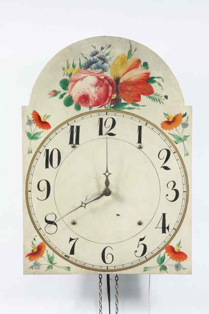 Appraisal: WAG-ON-WALL CLOCK - German Wag-on-Wall Time and Strike Clock with